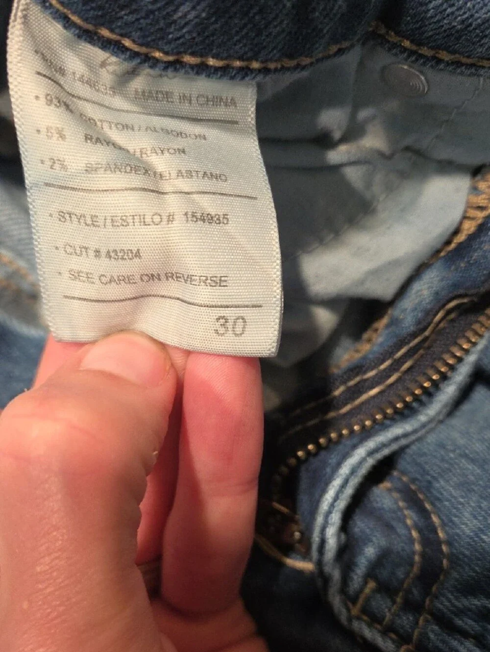 Women's Flare Kancan Jeans in Medium Blue Stretch Denim